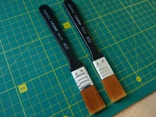 Pinceles profesionales de nailon para pintura de cabello, pinceles para pintura acrílica al óleo, polvo de acuarela, diferentes tamaños, 1 Uds.