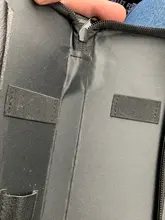 Kit de bolsa profesional de tijeras de cuero sintético para salón de belleza estuche de herramientas para tijeras de peluquería, estuche portátil con cremallera