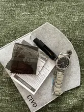 CIVO-relojes de acero inoxidable para mujer, pulsera de esfera de diamante resistente al agua, analógicos de tres manos, de cuarzo