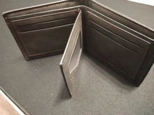 Cartera corta de cuero para hombre, monedero de Color sólido, Estilo Vintage, famosas, carteras masculinas