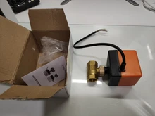 Electric-Ball-Valve Water-Oil Brass DN25 Motorized DN15 220V AC 2-Way 90-Degree-Rotation