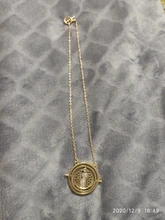 De moda película snitch dorada collar tiempo turner collar giratorio gira reloj de arena colgante de joyería para Mujeres Hombres unisex regalos