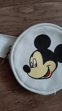 De los niños de Disney nuevo mini bolso de hombro bolsa de dibujos animados Mickey Minnie bebé monedero mujer bolsa de mensajero de lona