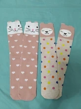 2018 dibujos animados bonitos calcetines para niños oso de bebé de algodón calcetines hasta la rodilla largo calcetines niño niña niños calcetines 3-12 Y