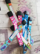 12 unids/set niños viajes al aire libre seguro Anti-perdido pulsera de seguridad reconocimiento pulsera para niños impermeable ajustable