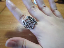 MQCHUN Vintage plata Color anillo de Thranduil Bosque Negro Rey elfo anillo Legolas padre la desolación de Smaug