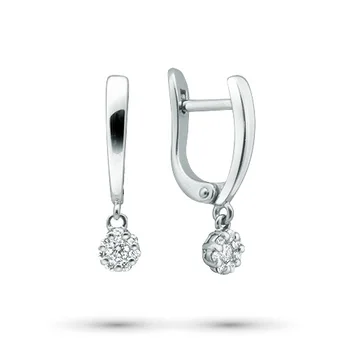 Earrings in white gold with diamonds e0901sg09160600 
Earrings in white gold with diamonds e0901sg09160600