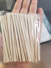 100 unids/lote depilación con cera de palo de cera tatuaje médico, de madera palos de madera cara cabello