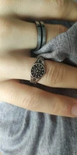 Anillo de plata con alfabeto Retro Punk para hombre, moderno Color plateado, reloj con diseño geométrico, anillo ajustable con apertura joyas de hip-hop
