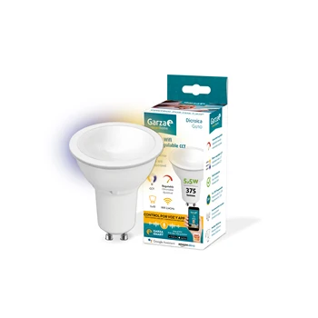 Garza Smarthome-smart WiFi CCT 5.5W GU10 LED bulb, programmable with change intensity, tonality Control by Voz-App
Garza Smarthome-smart WiFi CCT 5.5W GU10 LED bulb, programmable with change intensity, tonality Control by Voz-App
