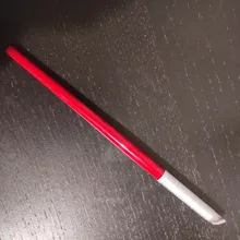 1 pincel para degradar el color de las uñas, con doble punta de esponja y mango con diamantes de imitación, accesorio apto para el degradado del esmalte de uñas artísticas