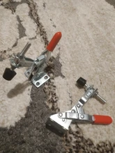 Abrazaderas de palanca de liberación rápida Horizontal para carpintería, GH-201A, 27kg, GH101A50Kg, 1 Uds.