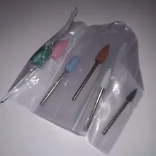 HYTOOS 6 unids/set del clavo de silicona brocas 3/32 Rotary Burr manicura Bits accesorios de taladro Dental y pedicura herramientas de pulido