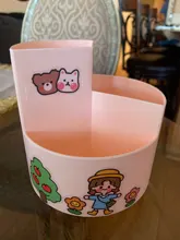 MINKYS-organizador multifuncional de 3 rejillas, soporte de escritorio para lápiz giratorio de 360 grados, gran capacidad, caja de lápices para Colegio, papelería