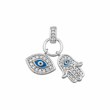 Pendant 925 Sterling silver m rhodium plated Fatima hand lucky eye zirconia Jamsa Turkish eye Horus amulet
Pendant 925 Sterling silver m rhodium plated Fatima hand lucky eye zirconia Jamsa Turkish eye Horus amulet