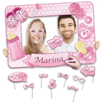 Photocall Christening girl with flat setting and Accessories. -Details and wedding gifts for guests, Holy Communion, October birthday party supply
Photocall Christening girl with flat setting and Accessories. -Details and wedding gifts for guests, Holy Communion, October birthday party supply