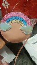Mini bolsos cruzados para Bebé y Niño, monedero con lentejuelas de arcoíris para niña, Bolso pequeño de hombro, accesorios de princesa