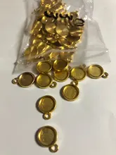 8mm 10mm 12mm tamaño interno clásico 7 colores un solo lado colgante estilo Simple cabujón Base ajuste colgante