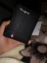 Cartera pequeña con cremallera para hombre, tarjetero pequeño de Estilo Vintage para hombre, Mini cartera con monedero 058-K9105