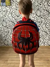 Mochila escolar de Spider-Captain para niño, mochila escolar impermeable de moda para niño y niña