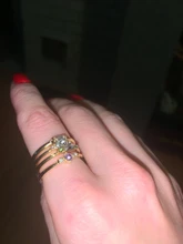 FDLK 4 unids/set de circón de cristal anillo de oro 2020 Vintage bohemio mujeres fiesta de compromiso anillo conjunto de joyas