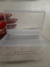 Caja de almacenamiento clara para broca de taladro eléctrico, soporte de limas rotativas, accesorio herramienta de exhibición de uñas, 10/20/30 ranuras