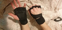 Guantes antideslizantes para gimnasio para hombre y mujer, 1 par, antigolpes, para entrenamiento de levantamiento de pesas, medio dedo, ciclismo de montaña