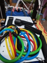 Bandas de resistencia para tirar de la cuerda, conjunto deportivo para hacer ejercicio, bandas elásticas de goma para entrenamiento en casa, gimnasio elástico de entrenamiento