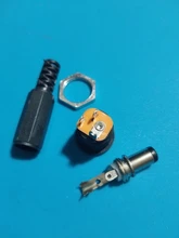Enchufes macho de plástico de 12V y 3A + enchufe de montaje de Panel hembra, conector de alimentación DC, suministros eléctricos, 10 Uds.