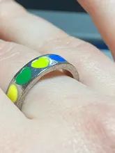 Anillo de corazón de amor esmaltado para mujer, sortija Vintage Bohemia colorida, 2021