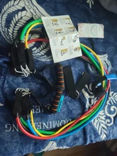 Set de Bandas de Resistencia, gomas bandas elasticas fitness para entrenar con soporte de 100lbs, Kit de Bandas para Entrenar con 5 tubos, 4 Manijas de Hule, Correas para Tobillos, Anclaje para puerta