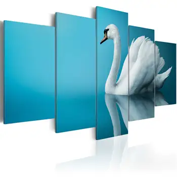 Picture-Swan in blue-100x50 cm 
Picture-Swan in blue-100x50 cm