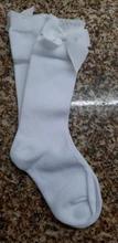 Recién Nacido calcetines de niñas bebé nuevos NIÑOS Calcetines niños pajarita grande chicas hasta la rodilla largo suave calcetines de algodón con lazo para bebé NIÑOS Calcetines