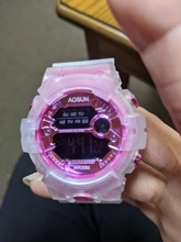 UTHAI CE35 niños reloj deportivo para niñas adolescentes chico electrónica Digital relojes reloj jalea transparente impermeable