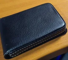 Tarjetero de cuero Pu para hombre y mujer, funda de Metal para tarjetas de crédito, venta al por mayor