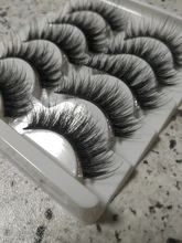 Pestañas postizas hechas a mano 3D, pelo suave de visón, extensión de pestañas postizas, maquillaje largo Natural, 5 pares, suministros de herramientas