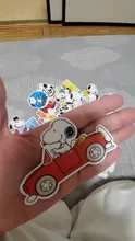Pegatina de Snoopy de dibujos animados, Grafiti de manualidades, Skateboard, Maleta, guitarra, equipaje, portátil, teléfono, juguete clásico, 54 Uds.