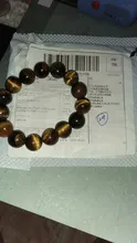Brazalete de ojo de tigre Natural para Hombre y mujer, hilo de 4/6/8/10/12/14mm, 100%, accesorios de joyería para Hombre
