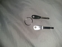 Llavero de bolsillo Multiherramienta Precisión en forma de llave Acero fundido mini Destornillador Phillips ranurado Edc Accesorios para mochila multifunción