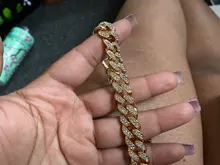 Tobillera de cadena de Metal gruesa para hombre y mujer, pulsera con diamantes de imitación, Color dorado y plateado, para pie cubano, joyería Punk Hip Hop Rock