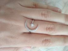 Vienkim 2020 coreano nuevo de moda de cristal ajustable anillo Luna estrella anillos brillantes para la joyería de las mujeres mujer anillo de dedo chica