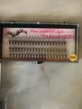 Pestañas postizas individuales tipo profesional, extensiones de pestañas en grupos para colocar individualmente en forma de racimo de 60 unidades, maquillaje profesional