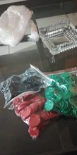 100 unids/set 25mm Color fichas plásticas de póker recompensa monedas No valor Chip moneda para juegos de muestra de intercambio de monedas