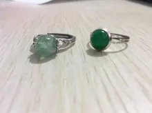 Anillos de piedra Natural giratorio para mujer, anillos de cristal ajustables, hechos a mano, regalos para fiesta de cumpleaños, venta al por mayor