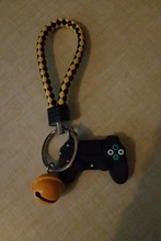 LLavero de mango de videojuego creativo para hombre y mujer, modelo de Joystick de simulación, llavero con anilla colgante, soporte de pareja llave, regalo