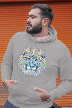 Angemiel Wear Colorful Lion Gray Men 'S Hooded Sweatshirt
Angemiel Wear Colorful Lion Gray Men 'S Hooded Sweatshirt