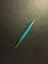 Mini lápiz de Metal para estudiantes, 0,7/0,5mm, negro, amarillo, rosa, azul, lápiz mecánico automático de escritura, recargas de 30 Uds.