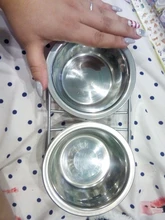 Pet-Supplies Iron-Stand Dog-Bowl Water-Dishes-Feeder Food Stainless-Steel Pet-Dog-Cat