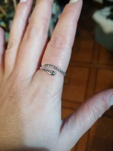 Anillo de Plata de Ley 925 con diseño de serpiente para mujer, sortija con diseño de serpiente, Estilo Vintage, marca ROXI, creativo