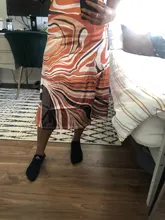 HEYounGIRL-Falda informal con estampado Y2K para mujer, falda A media pierna, de cintura alta, color marrón, elegante, Vintage, para verano